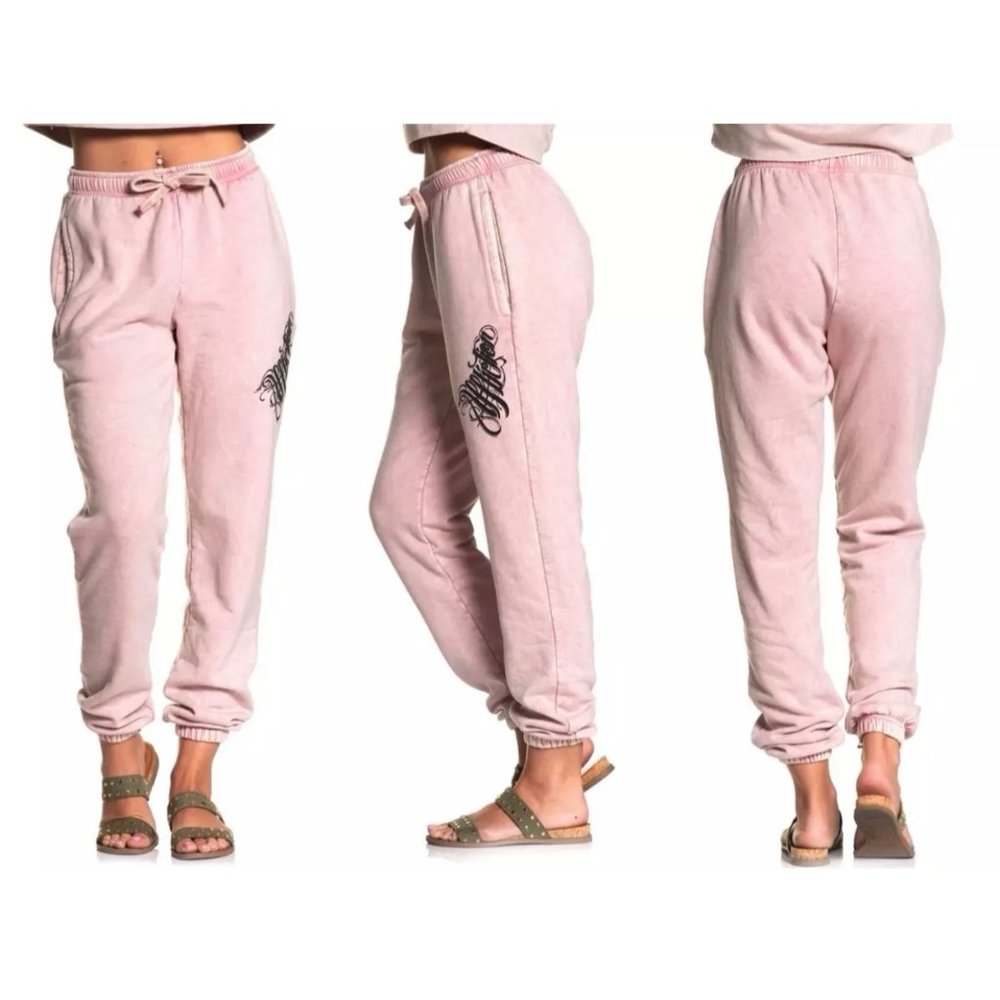 AFFLICTION Women's Sweatpants AUDRALYN Pink Wings